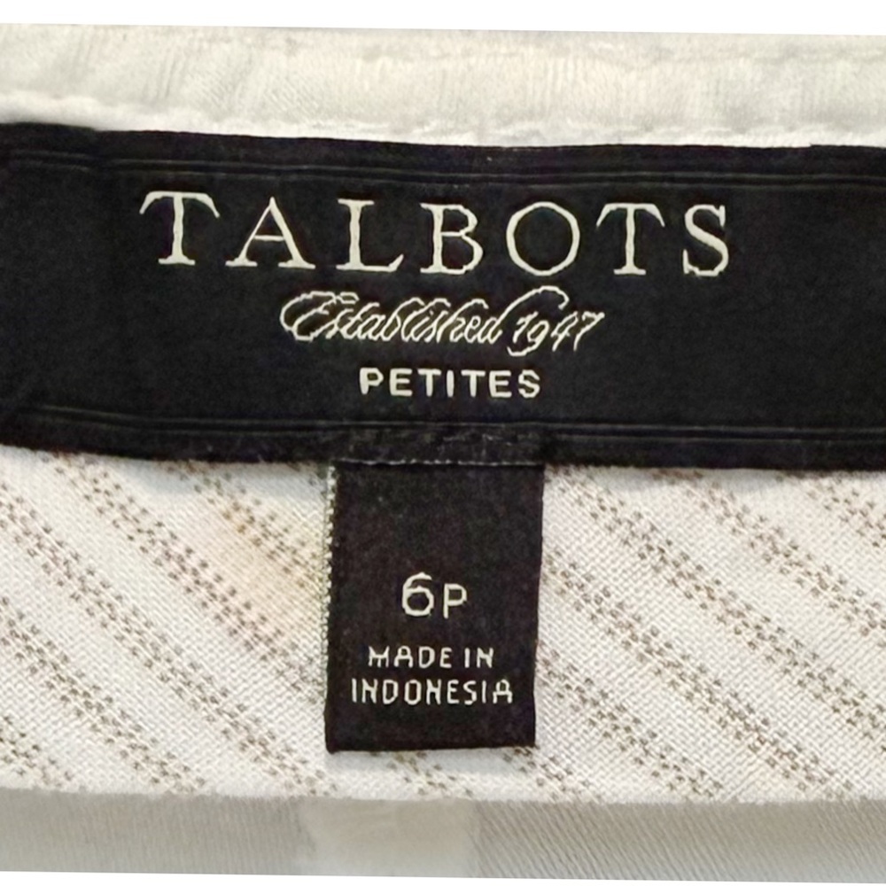 Talbots White Bermuda Shorts | Classic White | 6P - Picture 3 of 4
